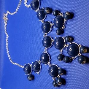 JANE STONE BLUE BIB NECKLACE